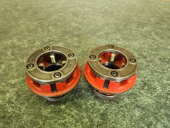 LOT OF 2 Ridgid 1 1/2&Prime; Pipe Threader Die Heads (12-R)