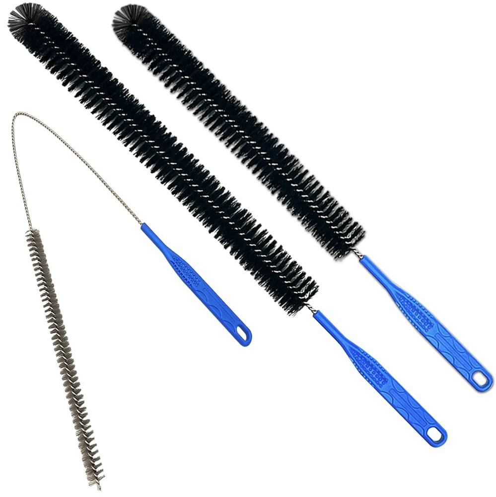 Flexible Cleaning Tool,Bendable Sewer Drain Brush, Long 16.5 inches, Black