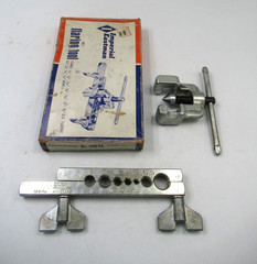Pipe Flaring Tool Flare 3/16 to 5/8 in box Vtg Imperial Eastman No. 296-FA 45&deg;