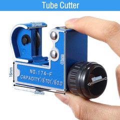 2 Pcs Small Pipe Cutter Tool, Copper Tubing Cutter Set for 1/8 to 1-1/8 Inch (3-