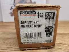 RIDGID 36880 00-R 1/4&Prime; DIE HEAD With Original Box