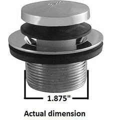LDR 502 5108CP Toe Touch Bath Tub Drain, Chrome