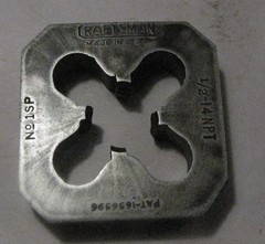 Vintage Craftsman No. 11 BH Pipe Threader, 1/2&Prime;, 3/4&Prime;, 1&Prime; Dies, Adjustable Guide