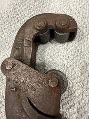 Vintage Reed Mfg Co No. 1 Pipe Cutter Plumbing Tool Erie PA Antique Cast Iron