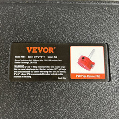 Vevor PVC Pipe Reamer Kit PVC Pipe Fitting PVC Socket Saver 1-1/2&rdquo;+2&rdquo;+3&rdquo;+4&rdquo; Red