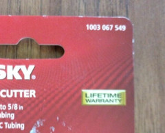 Husky Junior Tube Cutter Cuts 1/8&Prime; To 5/8&Prime; Outside Diameter Copper & PVC Tubing
