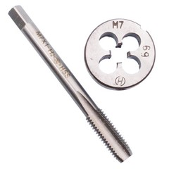 HSS M7 x 1mm Tap and M7 x 1.0mm Die Metric Thread Right Hand