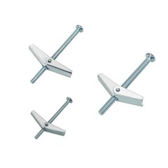 1/8 Inch, 3/16 Inch, 1/4 Inch Toggle Bolt and Wing Nut for Hanging Heavy Item&hellip;