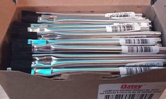 Oatey 30712 Acid Brushes 6&Prime; Horsehair Bristles for Solder Flux Contact 72 ct