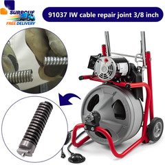 91037 IW Cable Repair Coupling 3/8-Inch Compatible with RIDGID Drain Cleaning Ca
