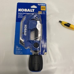 Kobalt Screw-Feed Copper Pipe Cutter Tool &ndash; Cuts 1/8&rdquo; to 1-1/8&rdquo; OD Tubing