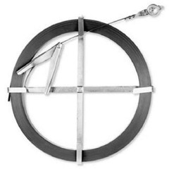 Cobra Products Flat Steel Sewer Rod, Durable Oil-Tempered Spring Steel, Gray,