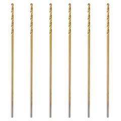HLOFIZI 7/64 x 6 Inch Extra Long Drill Bits (6 Pack), Aircraft 7/64&Prime;