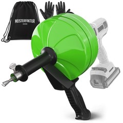 MEISTERFAKTUR drain snake [50FT] &ndash; with drill attachment &ndash; Ideal 50 FT