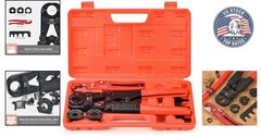 All-in-One PEX Pipe Crimping Tool for 3/8 to 1-Inch &ndash; Includes Cutter & Gauge