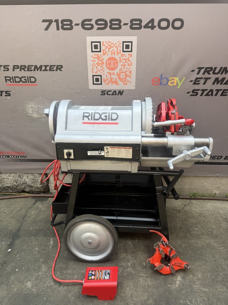 Ridgid 1224 PIPE Threader 1/2&Prime;-4&Prime; Threading Machine with Dies.