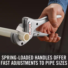 PC-1375ML 1/8&Prime; to 1-3/8&Prime; PVC and PEX Cutter w/ Multi-Layer Adapter