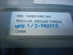 Interstate Pipe Taps 1/2&Prime;-14&Prime; NPTF HSS 4FL 3-1/8&Prime; x 1-3/8&Prime; #04668059