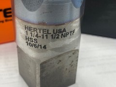 HERTEL 75622720, 1-1/4&Prime; &ndash; 11-1/2 Pipe Tap, NPTF, 5-FL, HSS, TiCN Finish, USA