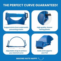 Pro Hat Brim Bender &ndash; the Perfect Curve Guaranteed &ndash; Shaper Curver Tool for All