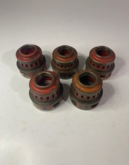Lot of FIVE (5) RIDGID 1-1/2&Prime; Die-Head Pipe Threaders (USED) 12R
