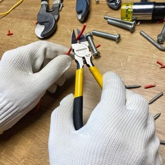 Wire Cutter,6.5 inch Side Cutters,Spring Loaded Wire Cutters for Crafting,Flush