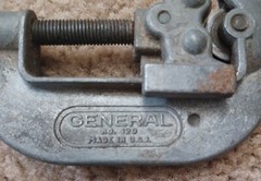 Vintage General Tools Pipe Cutter No 120 Made in USA Ships Free in the USA