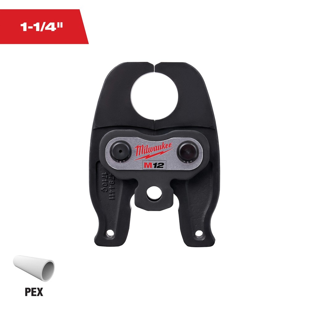 Milwaukee Tool 49-16-2455C 1 1/4&Prime; PEX-Crimp Press Jaw For M12 Forcelogic Tool