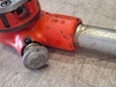 Ridgid 00-R Manual Pipe Threader Ratchet Threading W/ 3/4&Prime; Die Head