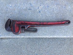 RIDGID 18&Prime; Heavy Duty Pipe Wrench The Ridge Tool Co. USA Excellent Operating Con
