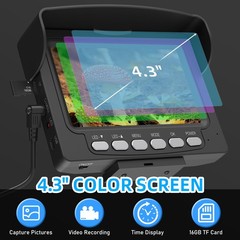 4.3&prime; LCD Monitor Sewer Camera 100FT/30M HD Drain Pipe Inspection Camera 32GB