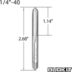 1/4&Prime;40 UNS HSS Right Hand Machine Thread Tap and Round Die Set Repair Tool