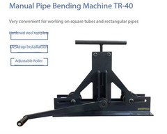 Roller Rolling Pipe Bending Machine Manual Small Pipe Bending Machine TR-40