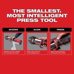 Milwaukee M18 Force Logic Press Tool With One-Key With 1/2&rdquo;-2&rdquo; Cts Jaws
