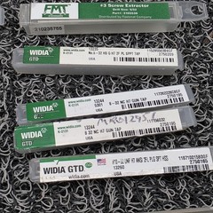 MRO Assorted Taps, Extractor, Pin, Sharpening Stone, Drills. Lot of 15