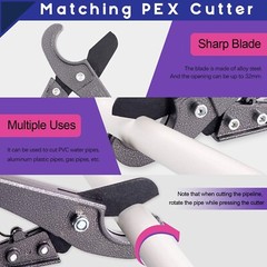 Swpeet 4Pcs PEX Ring Removal Tool Kit, PEX-1210C Crimp Ring Removal Tool and &hellip;