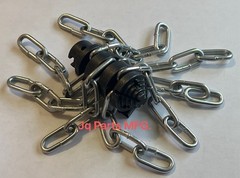 JQ Mfg. Chain Knocker 63115 T-32 for 7/8&Prime; Sectional Cable 3&Prime; 4&Prime; & 6&Prime; Sewer line