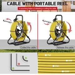 DVR Sewer Pipe Inspection 4.3&rdquo; Drain Pipeline Industrial Endoscope 5600mah 30M