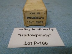 Ridgid NOS Pipe Threading Replacement 1-1/2&Prime; Die Set 12R Drop Head Threader P186