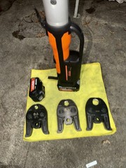 VEVOR PZ-1550 1/2&Prime;3/4&rdquo;-1&Prime; Pro Press Tool 18V w/ 3 Jaws & 2x 4AH Batteries!