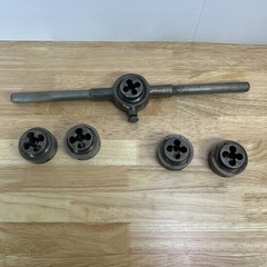 Greenfield Little Giant Die Set Lot Inserts Greenfield 7/16&rdquo; NF20 3/8&rdquo; NF24 1/2&rdquo;