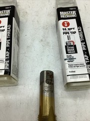 Master Mechanic TMG,1/2-14 NPT Titanium Coated Pipe Taps(2 Pc In Lot) 3500-vid