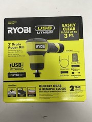 USB Lithium Cordless Drain Auger with 2.0 Ah USB Lithium Battery and Charging