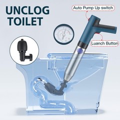 Battery Powered Electric Toilet Plunger,Plunge Blaster,Powered Plunger,High P&hellip;