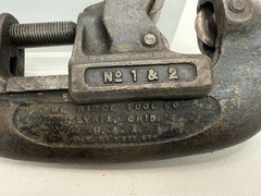 Vintage Rigid No 2 (1-2) Pipe Cutter ⅛&rdquo; &ndash; 2&rdquo; Ridge Tool Co. OHIO USA