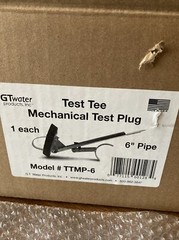 GTwater Test Tee Mechanical Test Plug TTMP-6 (6&rdquo;)