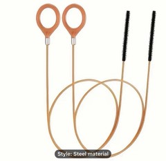 2 Pack 32&rdquo; Drain Snake Hair Clog Remover Tool Sink Tub Shower Drain Cleaner