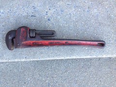 RIDGID 18&Prime; Heavy Duty Pipe Wrench The Ridge Tool Co. USA Excellent Operating Con