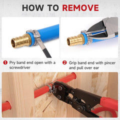 PEX Clamp Tool Kit 3 8-1 w Rings & Tubing Cutter &ndash; All-in-one Crimping Set
