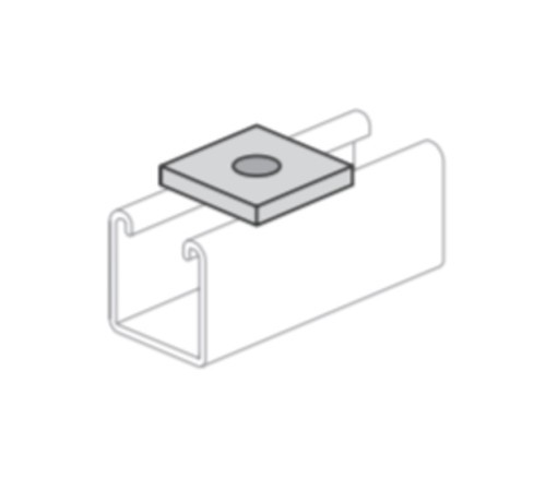 POWER PS-619-3/8 Square Washer 3/8&Prime; Steel Construction Fastening